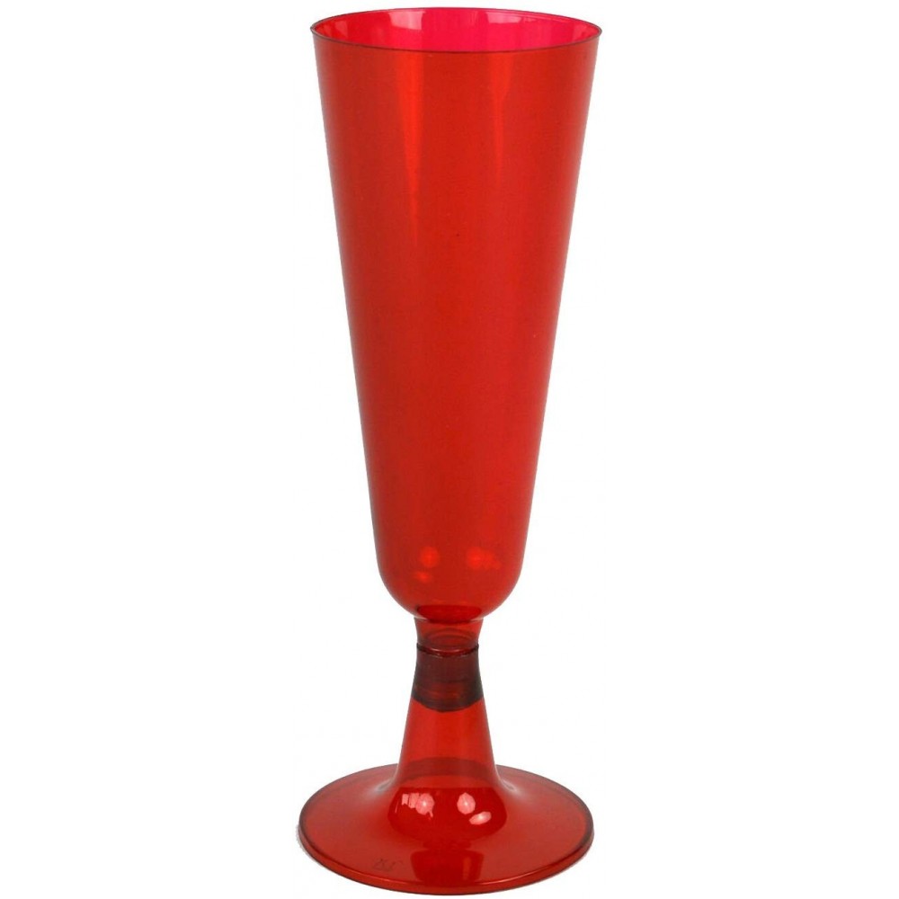 Set di 12 pz Flute Rossi plastica dura 407547...