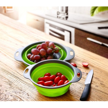 Scolapasta in silicone 4356 ripiegabile su se stesso ø 24,5 centimetri