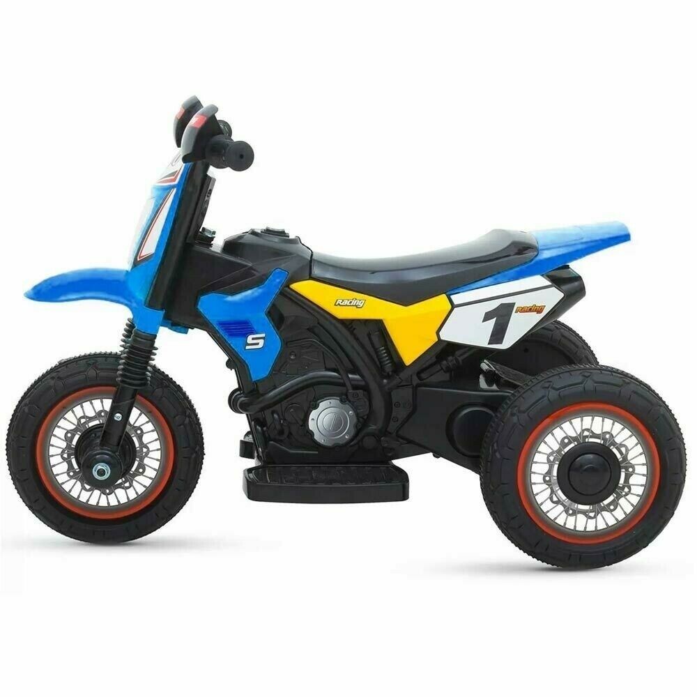 Moto elettrica per bambini con rotelle mini motocicletta da cross batteria 6v