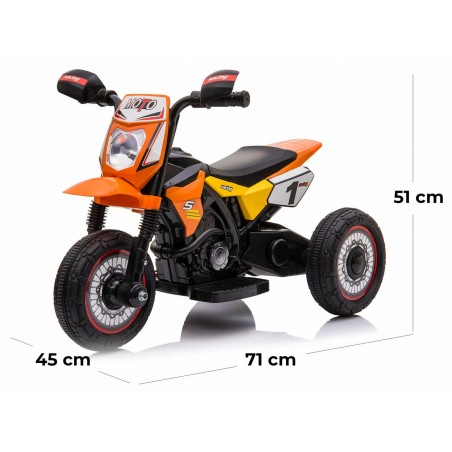 Mini cross elettrica LT903 per bambini Poket monoposto 6V tre ruote