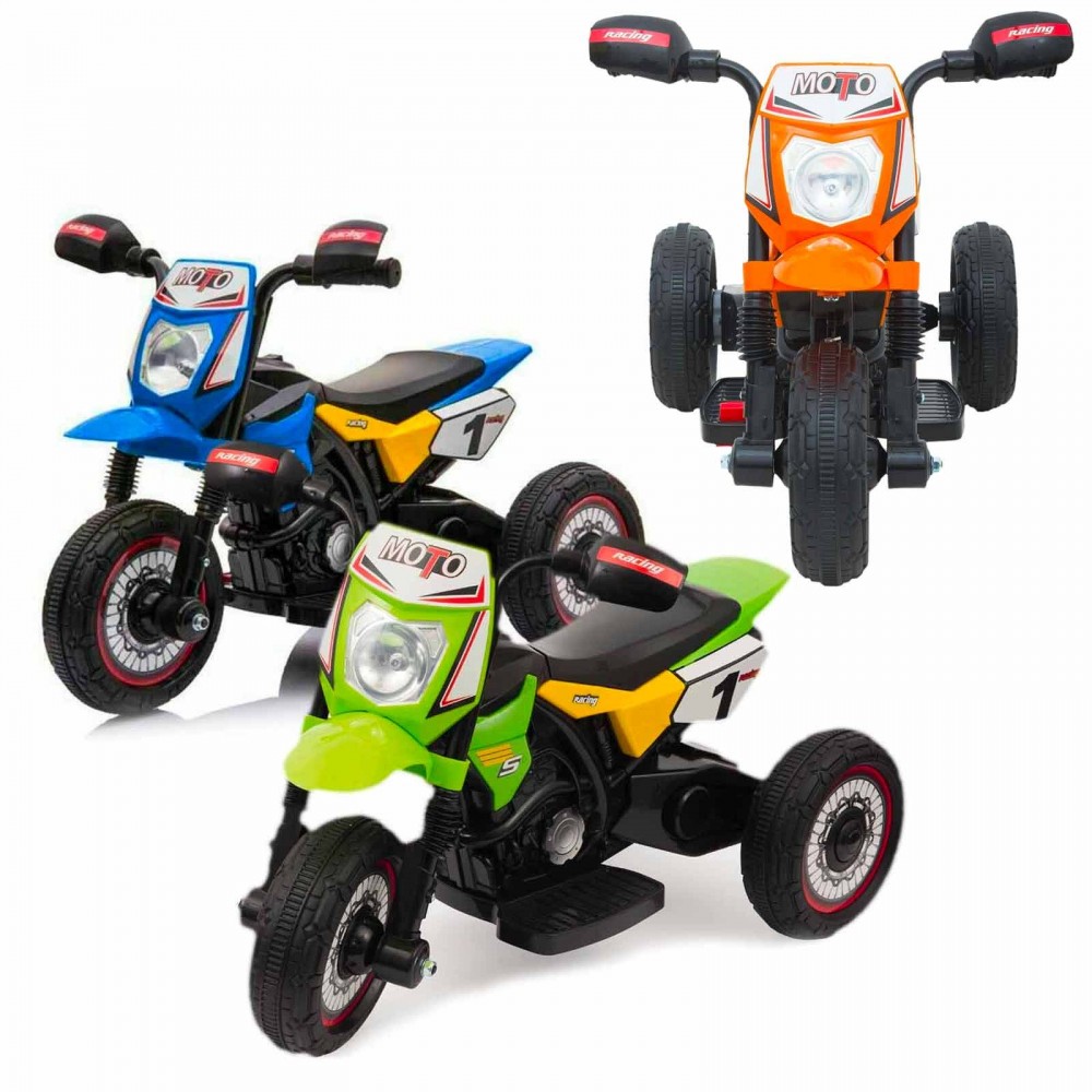 Mini cross elettrica LT903 per bambini Poket monoposto 6V tre ruote