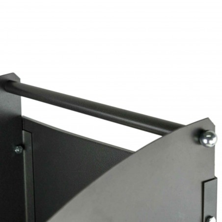 Carrello Portalegna in ferro battuto Antracite Artigianferro art 601 32x42X80cm