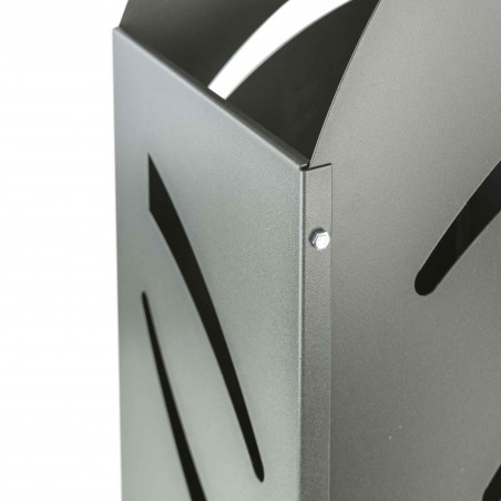 Carrello Portalegna in ferro battuto Antracite Artigianferro art 601 32x42X80cm