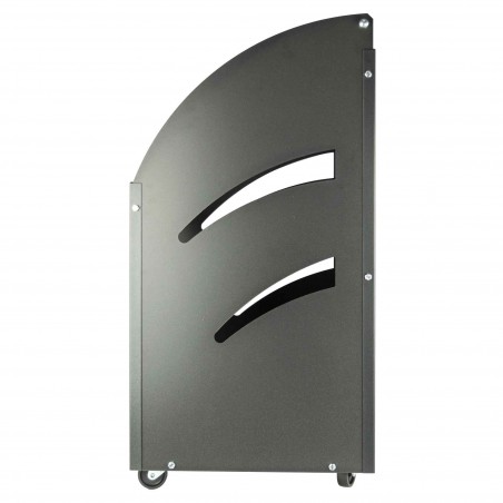 Carrello Portalegna in ferro battuto Antracite Artigianferro art 601 32x42X80cm