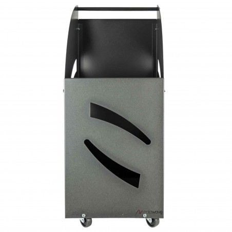 Carrello Portalegna in ferro battuto Antracite Artigianferro art 601 32x42X80cm