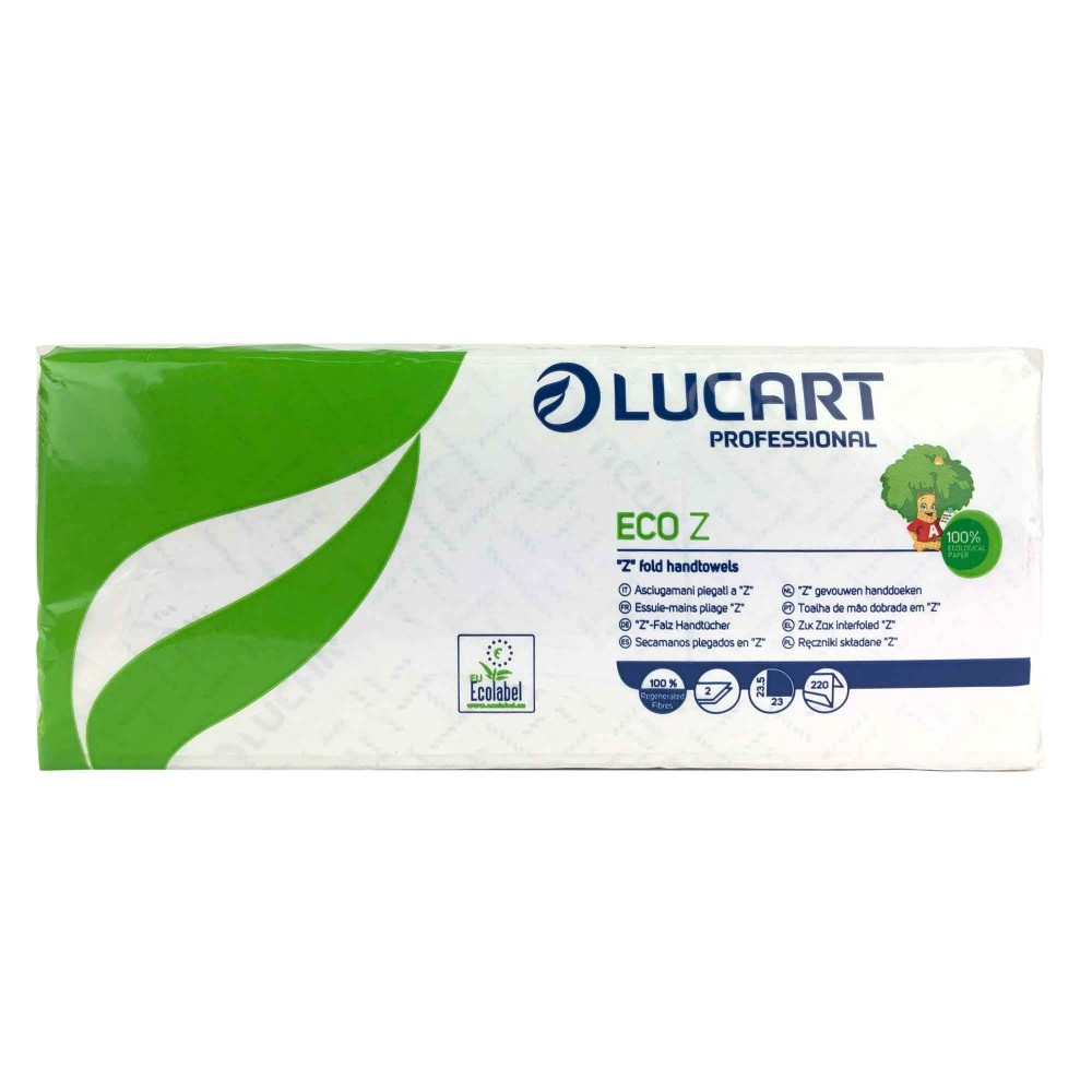 Giacart ECO Z Pack di Asciugamani Monouso piegati a Z 230x235mm ecologici