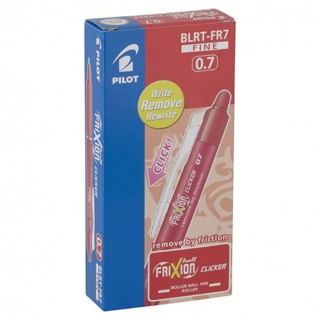 Pack 12 Penne Pilot Frixion Clicker 07 cancellabile removibile a frizione