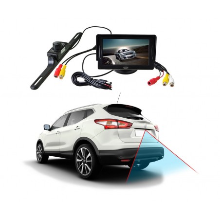 Camera retromarcia da Targa infrarossi IR  Sensore CCD Colori Camera retromarcia da Targa infrarossi IR  Sensore CCD Colori