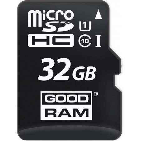 Scheda memoria GOOD RAM microsd card 32 GB con adattatore SD Classe 10  100MB/s