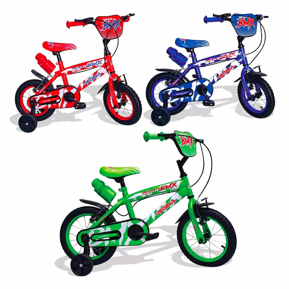 REGINA BMX GVC-5422 Bicicletta per Bambini misura 12 con 2 Freni 3 colori