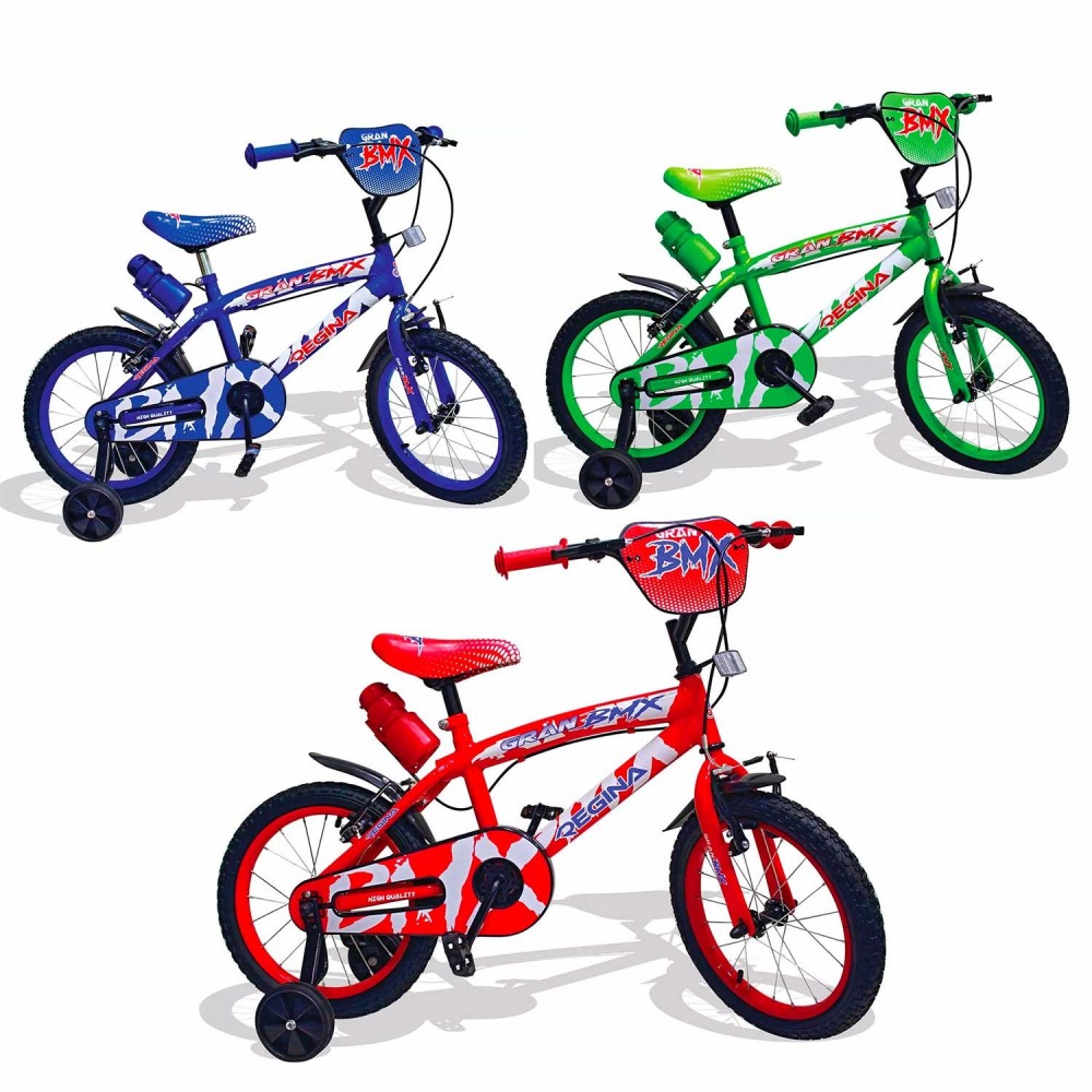 REGINA BMX GVC-5424 Bicicletta per Bambini misura 16 con 2 Freni 3 colori