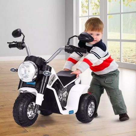 Moto BABY Elettrica LT889 per Bambini 6V Kid Go 3 ruote con luci