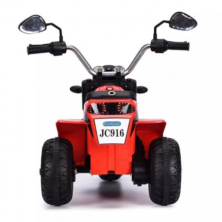 Moto BABY Elettrica LT889 per Bambini 6V Kid Go 3 ruote con luci