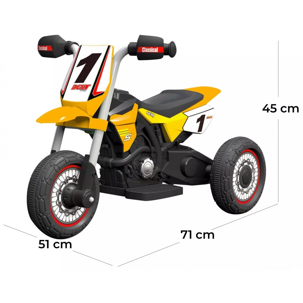 MOTO ENDURO 6V per bambini GVC-5478 con luci...