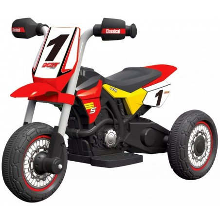 MOTO ENDURO 6V per bambini GVC-5478 con luci anteriori suoni e rotelle