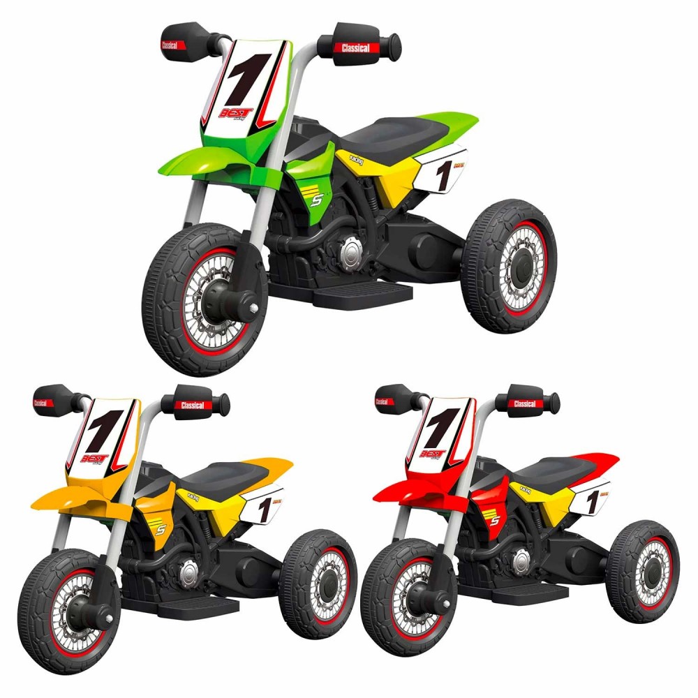 MOTO ENDURO 6V per bambini GVC-5478 con luci anteriori suoni e rotelle