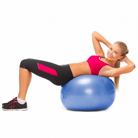 Palla da Ginnastica Fitness Yoga per Allenamento Pilates e Core 65cm antiscoppio