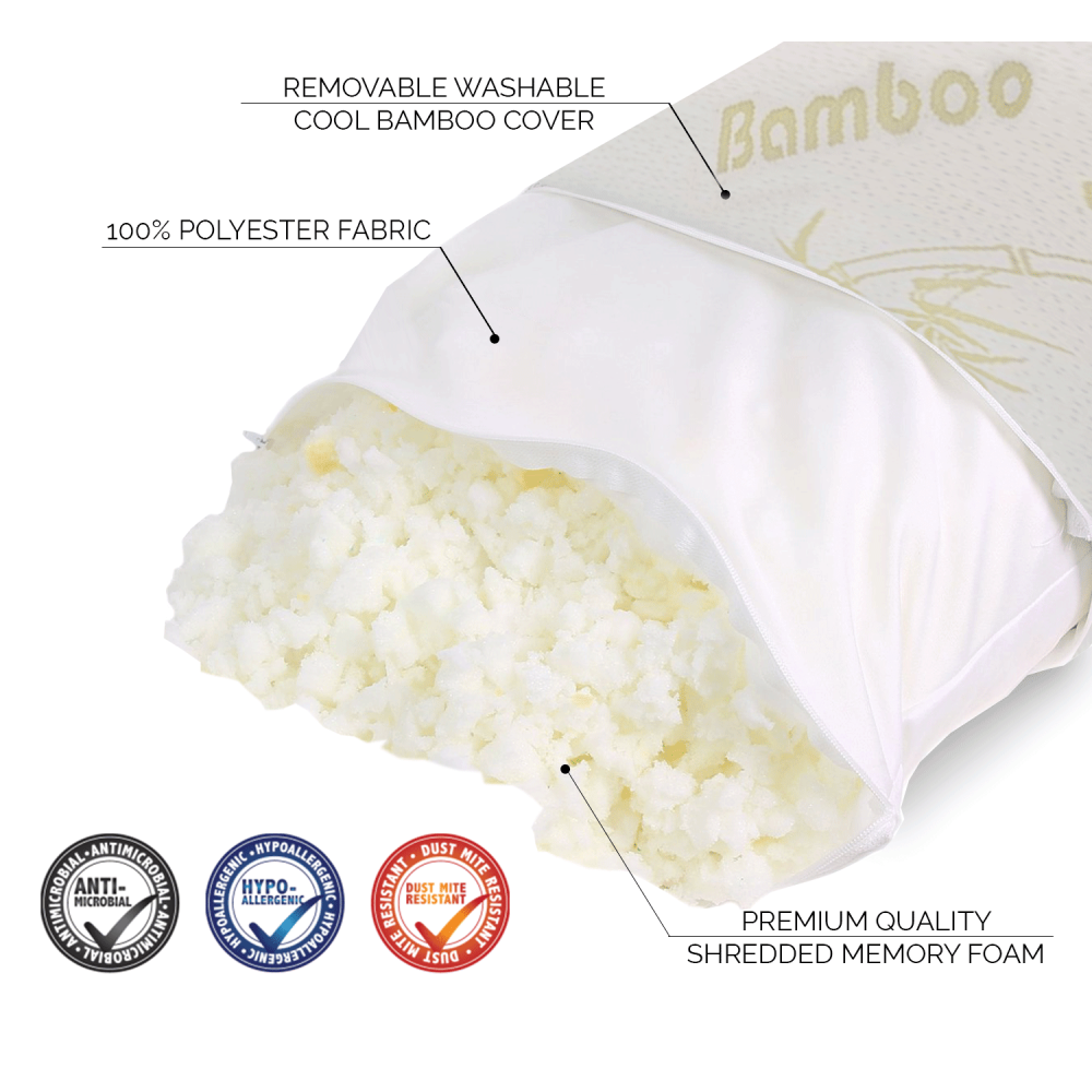 Cuscino Cervicale Memory Foam Bamboo 784071...