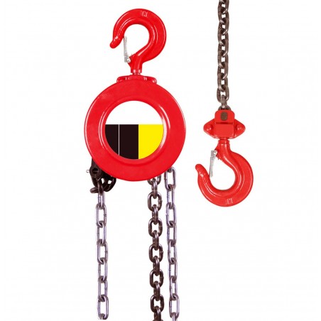Argano a catena manuale 3mt 1ton paranco sollevatore