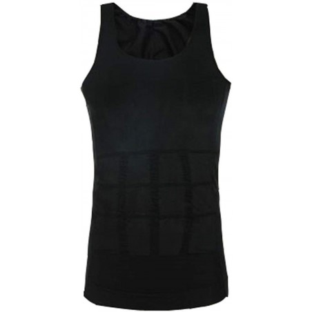 Canotta contenitiva uomo modellante e snellente riduce l'addome di 1-2 taglie