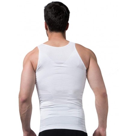 Canotta contenitiva uomo modellante e snellente riduce l'addome di 1-2 taglie