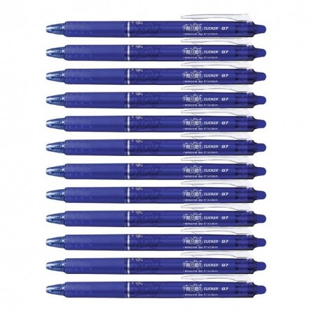 Pack 3 Penne Pilot Frixion Clicker 07 cancellabile removibile a frizione