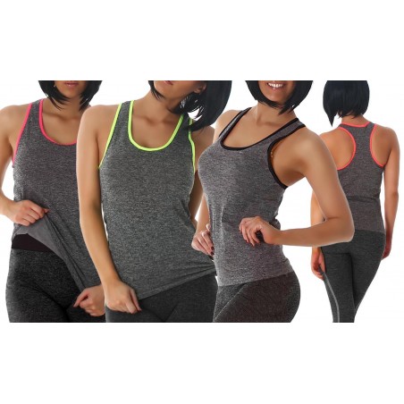 Canotta sportiva donna Easy Comfort modello olimpionico per corsa o palestra