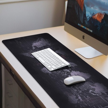 Tappeto Scrivania mouse pad antiscivolo Mappamondo computer desktop 900x400x3mm