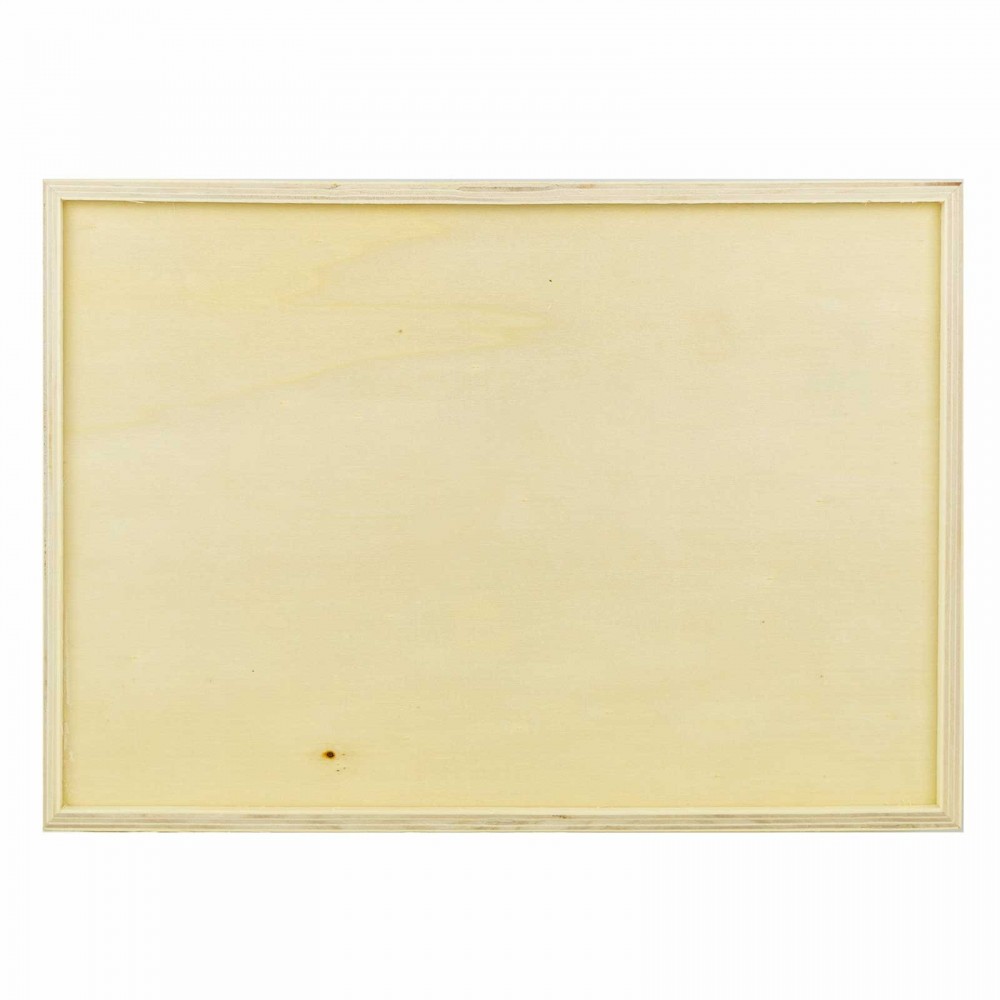 Set 3 Vassoi Legno Naturale per Decoupage Varie...