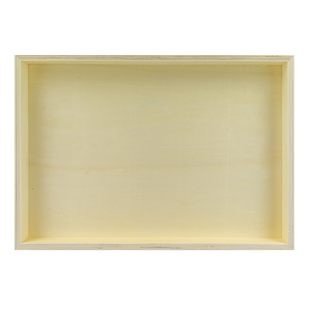 Set 3 Vassoi Legno Naturale per Decoupage Varie...