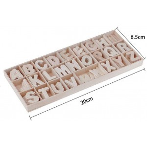 Box Lettere 130pz per decoupage in legno 146149 shabby... 2