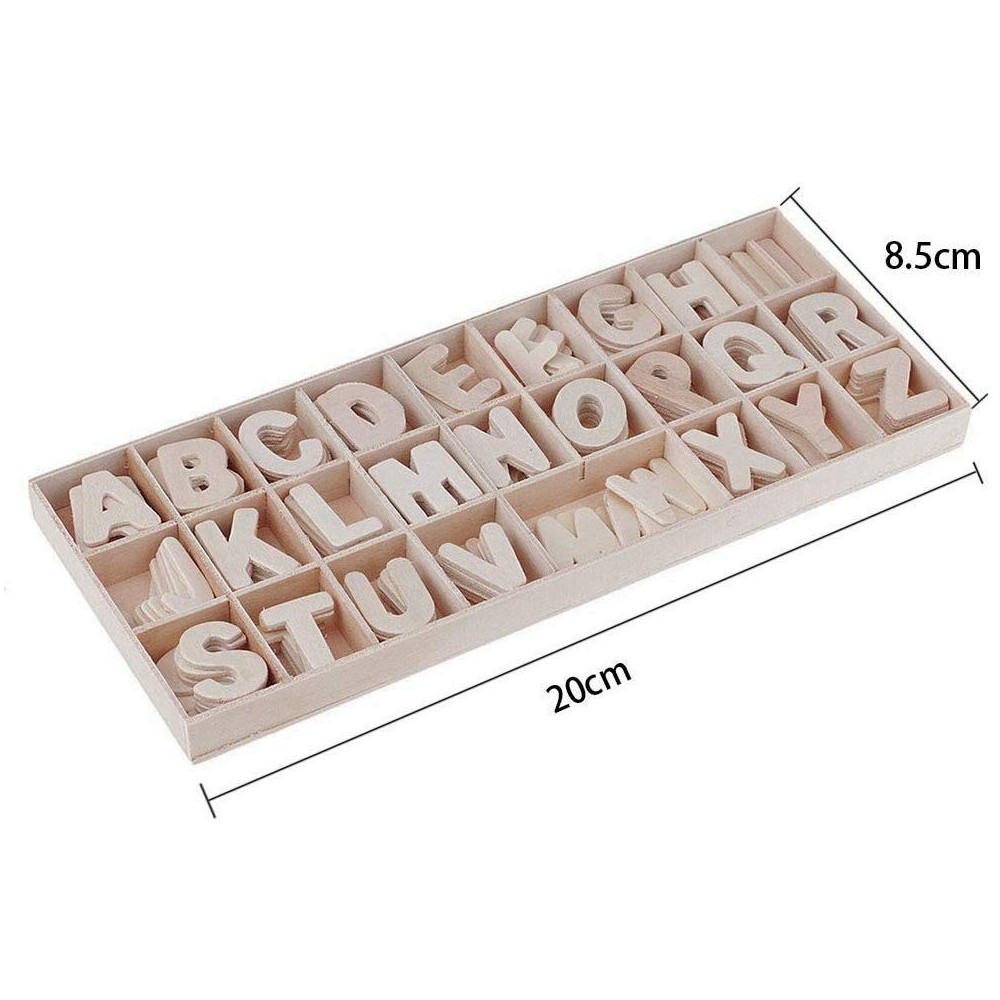Box Lettere 130pz per decoupage in legno 146149...
