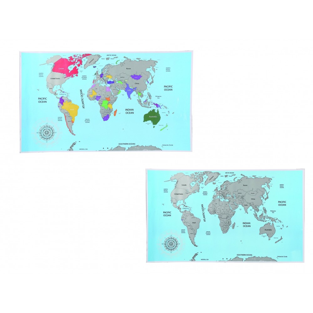 Mappamondo da grattare 337460 Gratta i posti...
