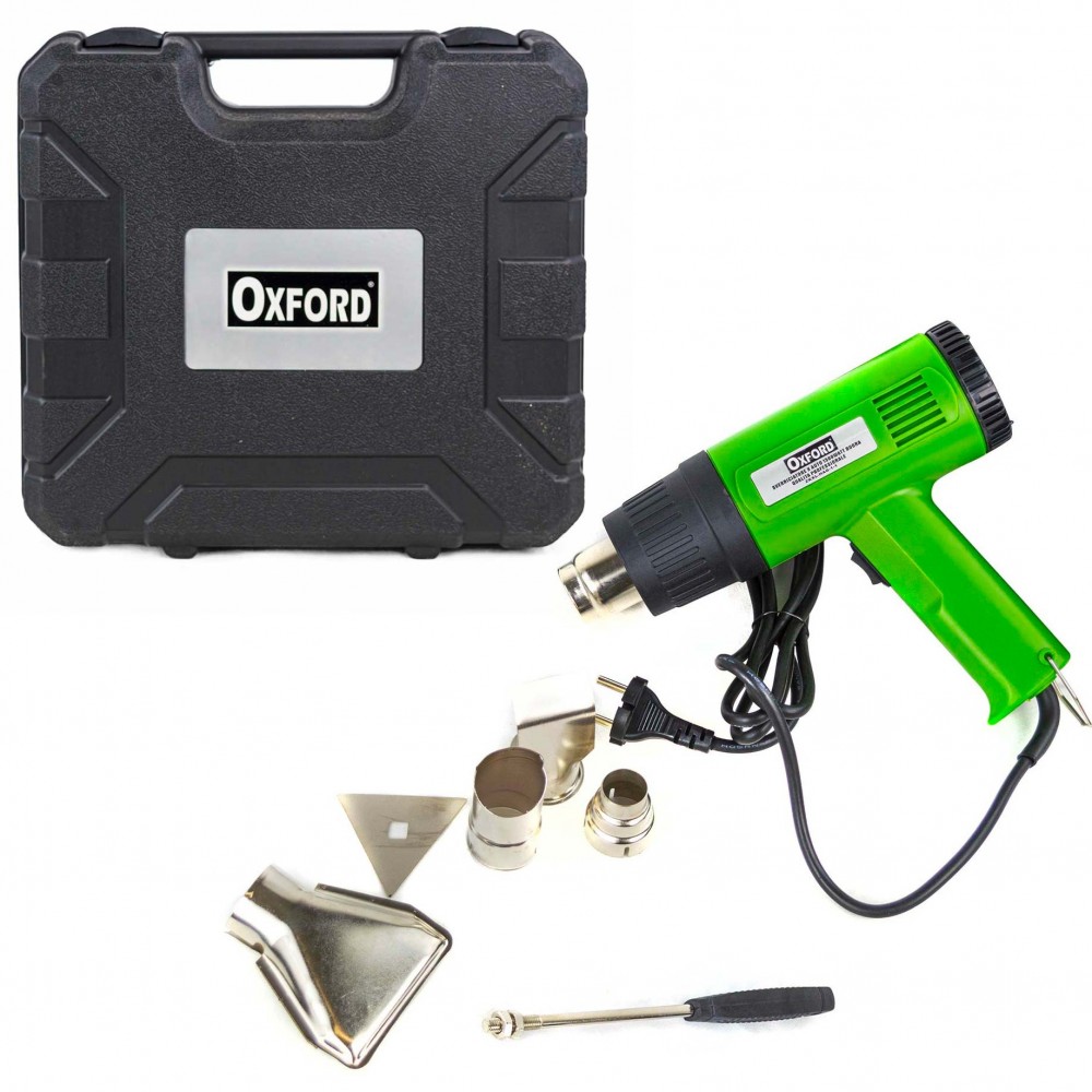 Pistola sverniciatore termica Auto 2000W 350-600 gradi con accessori valigetta