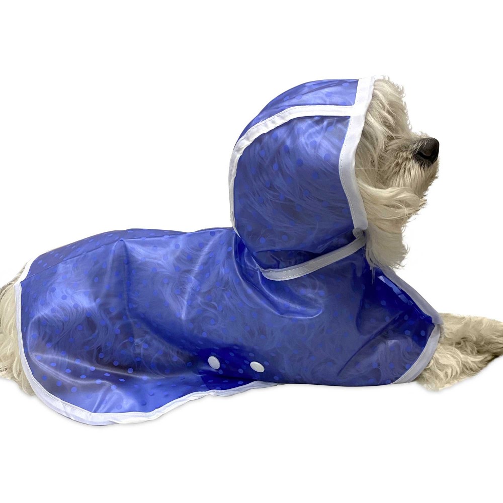 Impermeabile per cani e gatti taglia media 4494 con cappuccio antipioggia BLU Taglia M MEDIA WAVE store ® Impermeabile per cani e gatti taglia media 4494 con cappuccio antipioggia BLU Taglia M MEDIA WAVE store ®