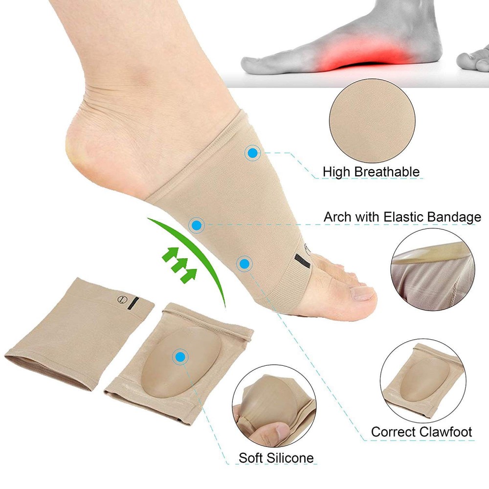 Coppia fasce plantari elastiche gel supporto...