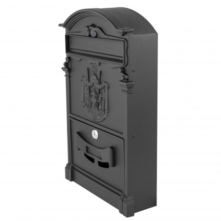 Cassetta postale residenziale in acciaio verniciato a polvere 24x8x40h cm