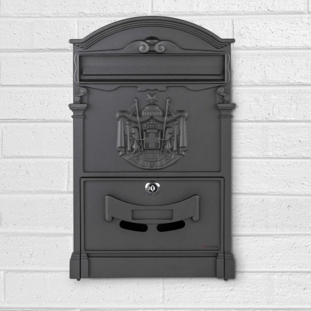 Cassetta postale residenziale in acciaio verniciato a polvere 24x8x40h cm