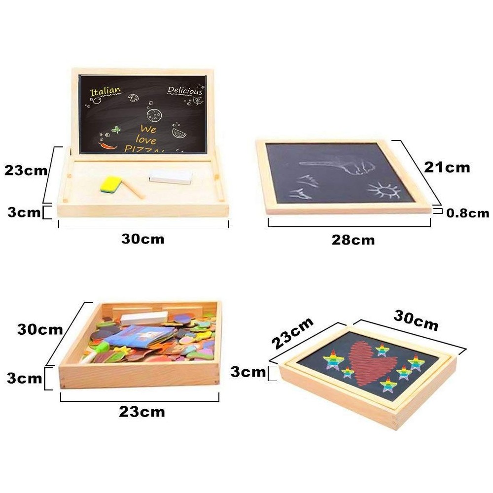 Gioco per bambini in legno con puzzle magnetici...