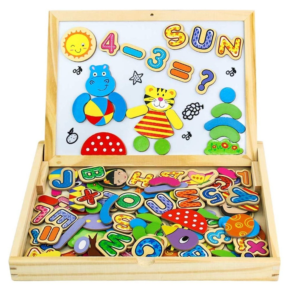 Gioco per bambini in legno con puzzle magnetici...