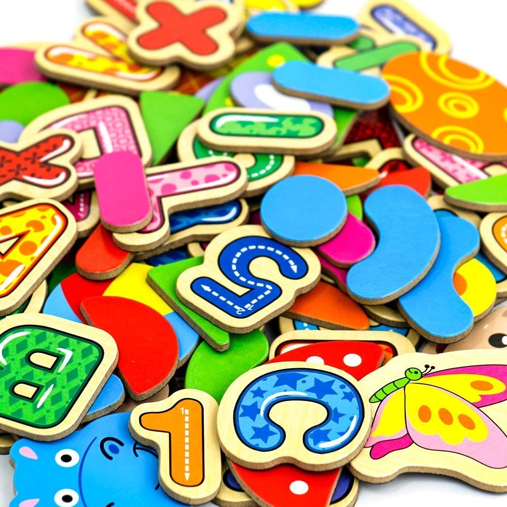 Gioco per bambini in legno con puzzle magnetici...