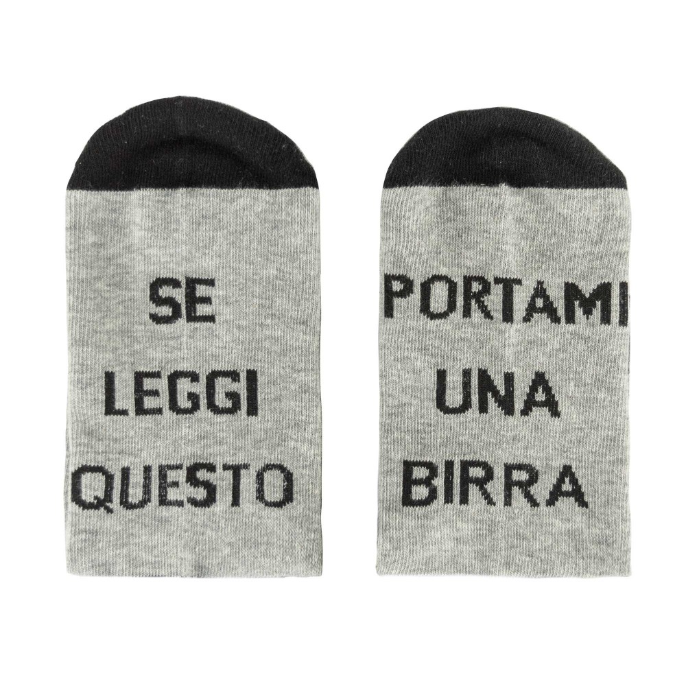 Calzini divertenti unisex con scritta stampata...