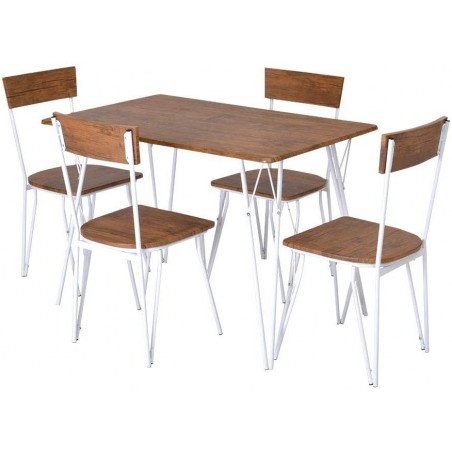 Set di 4 sedie design Contemporary ENRICO COVERI in Legno telaio in metallo