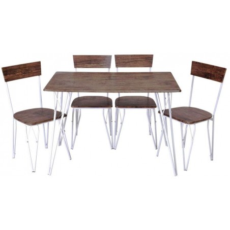Set di 4 sedie design Contemporary ENRICO COVERI in Legno telaio in metallo