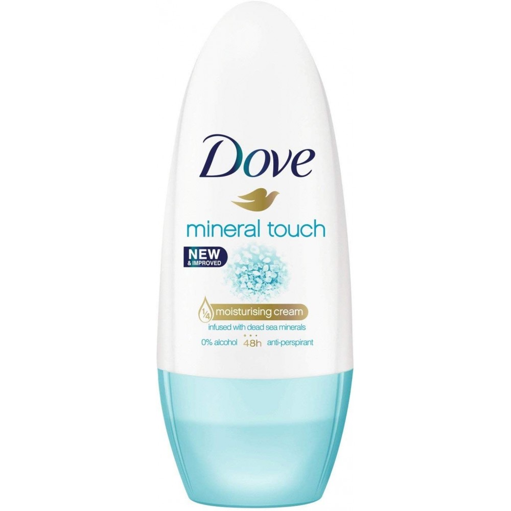 Pack 6 pz Dove Deodorante mineral touch roll-on 50 ml minerali del Mar Morto