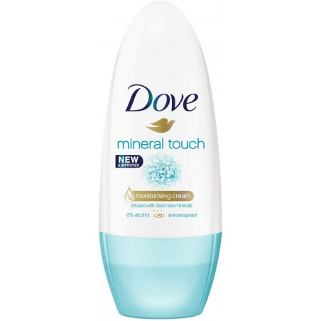 Pack 6 pz Dove Deodorante mineral touch roll-on 50 ml minerali del Mar Morto