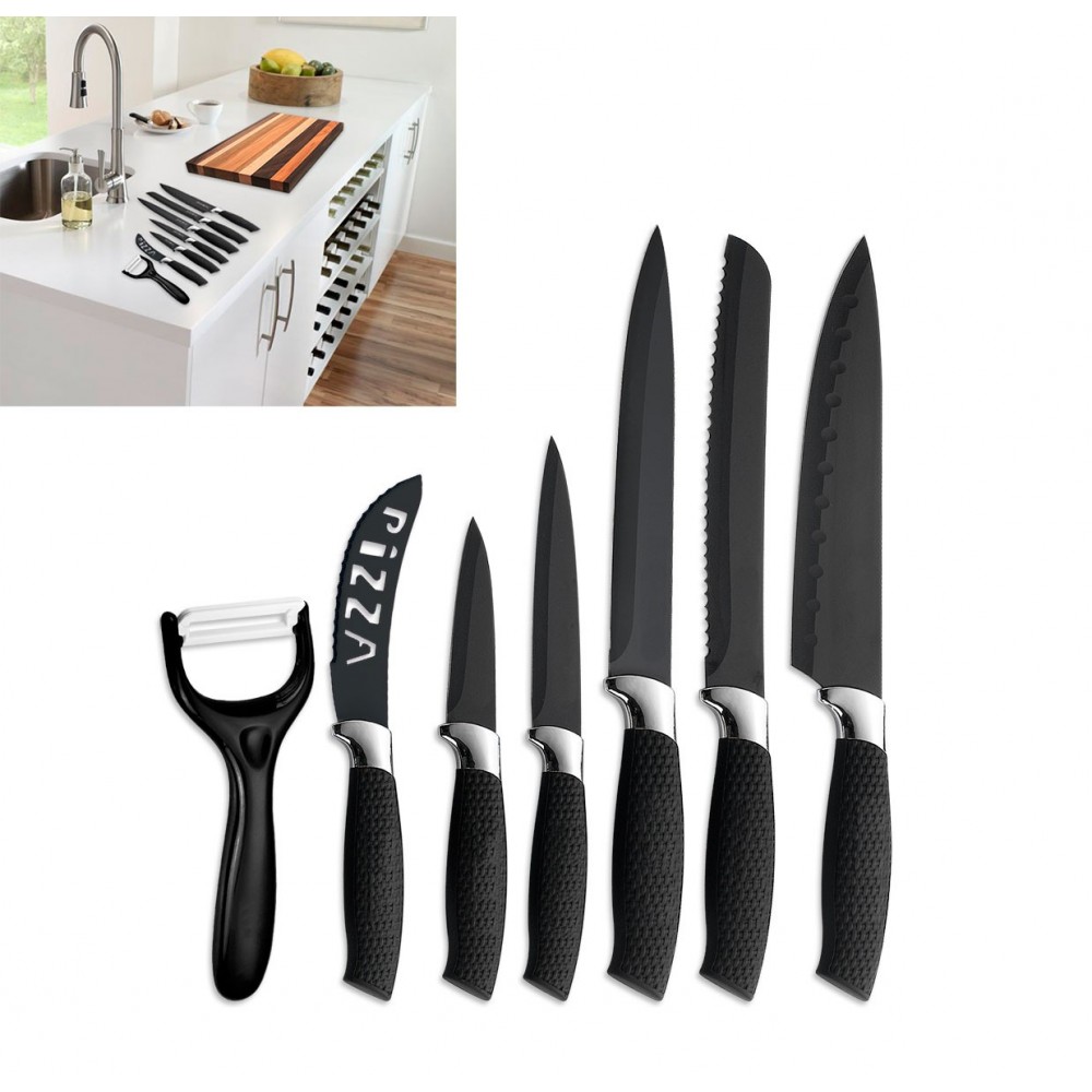 Set coltelli di design 6 pz rivestimento in ceramica resistente con pelatore knife set knives coltello