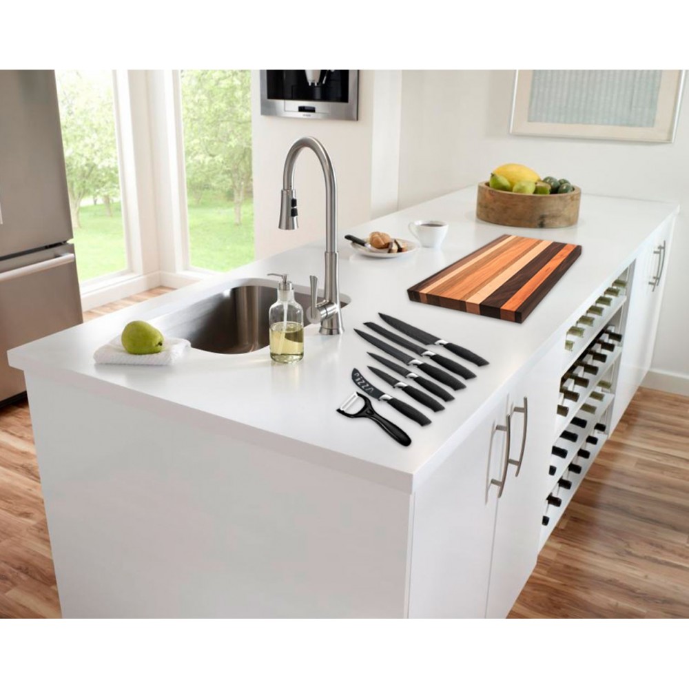 Set coltelli di design 6 pz rivestimento in ceramica resistente con pelatore knife set knives coltello