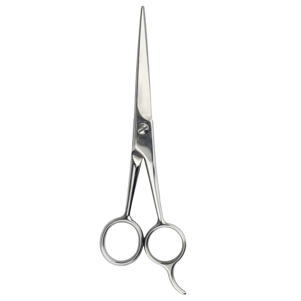 Forbici da barbiere 154990 OMNIA ACCIAIO inox 16cm lama retta hairstyle