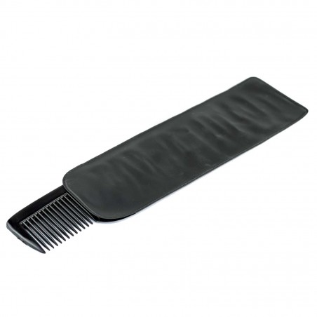 Pettine barbiere 933549 con custodia 14 cm adatto per barba capelli doppia trama